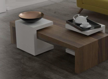 Coffee table set walnut natural Living room furniture Side tables Modern new